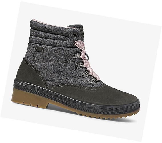 Botas Altas Keds Camp Agua Mujer Gris Oscuro | XSJ-740198