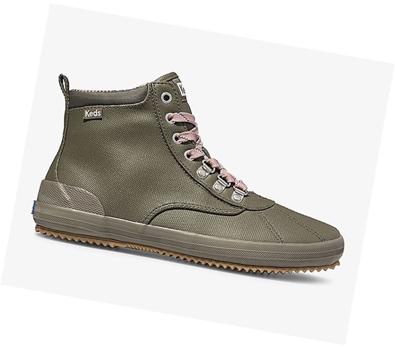 Botas Altas Keds Scout Boot II Agua Mujer Verde Oliva | XBK-593814