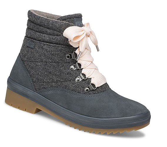 Botas con Cordones Keds Camp Agua Mujer Azules Gris | COB-975416