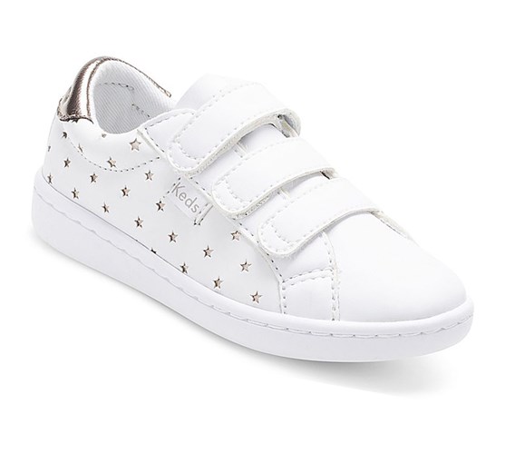 Casuals Shoes Keds Big Kid Ace 3V Niños Blancas | FTP-136840