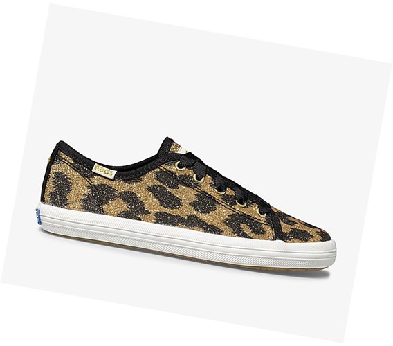 Casuals Shoes Keds Big Kid x kate spade new york Kickstart Glitter Leopard Niños Leopardo | TKJ-015973