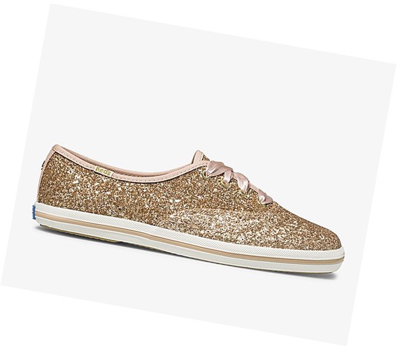 Zapatillas Keds x kate spade new york Champion Glitter Wedding Mujer Rosas Doradas | LAB-928347