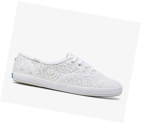 Zapatillas Keds x kate spade new york Champion Glitter Wedding Mujer Blancas | VSC-651078