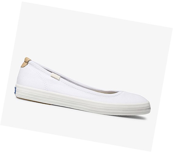 Zapatos Slip On Keds Bryn Comodidad Mujer Blancas | SPA-376185