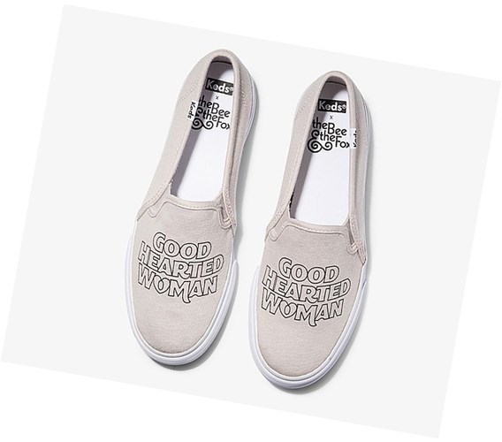 Zapatos Slip On Keds x The Bee & The Fox Double Decker ‘Good Hearted Woman’ Mujer Lavanda | OUV-781604