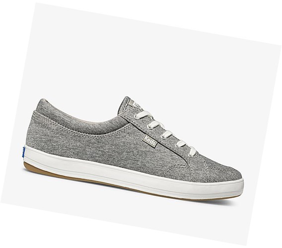 Zapatos con Cordones Keds Center Jersey Comodidad Mujer Gris | PUJ-075192