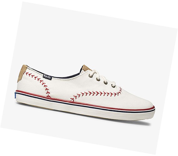 Zapatos con Cordones Keds Champion Pennant Mujer Blancas | UHY-698140