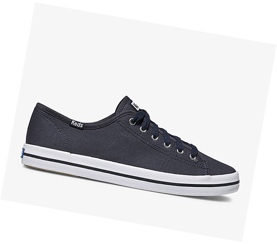 Zapatos con Cordones Keds Washable Kickstart Mujer Azul Marino | OQH-812537