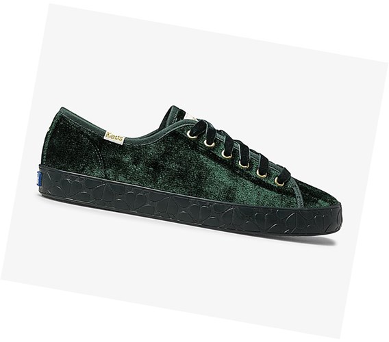 Zapatos con Cordones Keds x kate spade new york Kickstart Logo Foxing Mujer Verde | BVE-071948