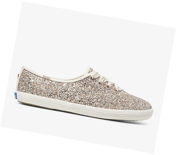 Zapatos con Cordones Keds x kate spade new york Champion Glitter Mujer Rosas Doradas Multicolor | CRT-864293