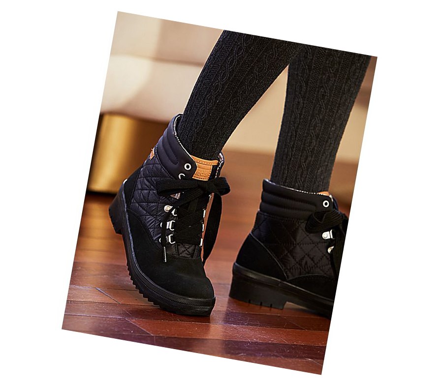 Botas Altas Keds Camp Boot Agua Mujer Negras | YPF-246157