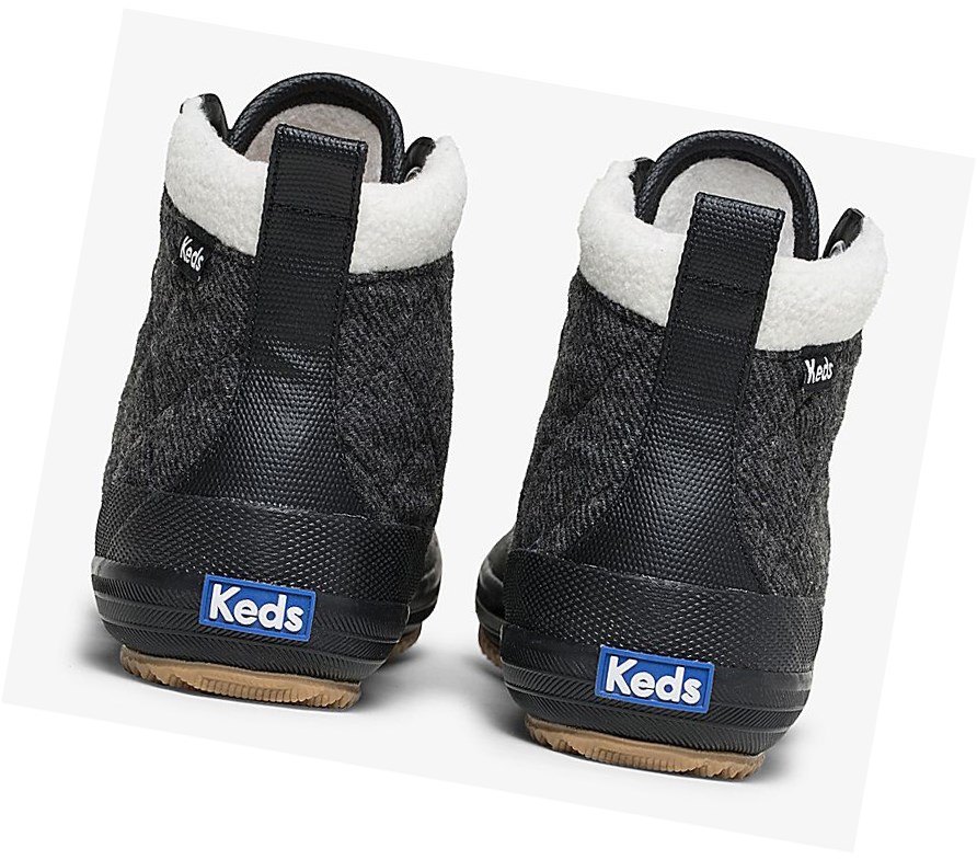 Botas Altas Keds Scout Boot II Agua Mujer Negras | JPH-075621