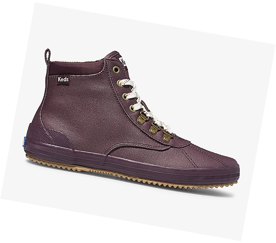 Botas Altas Keds Scout Boot II Agua Mujer Burdeos | OEF-762583