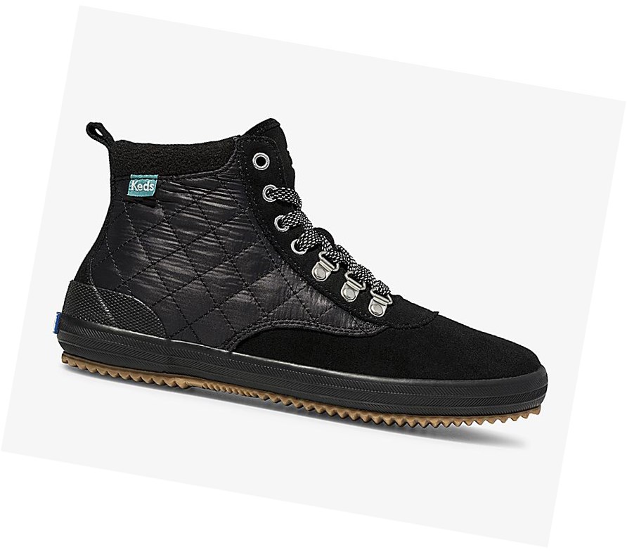 Botas Altas Keds Scout Boot II Agua Mujer Negras | OSN-435167