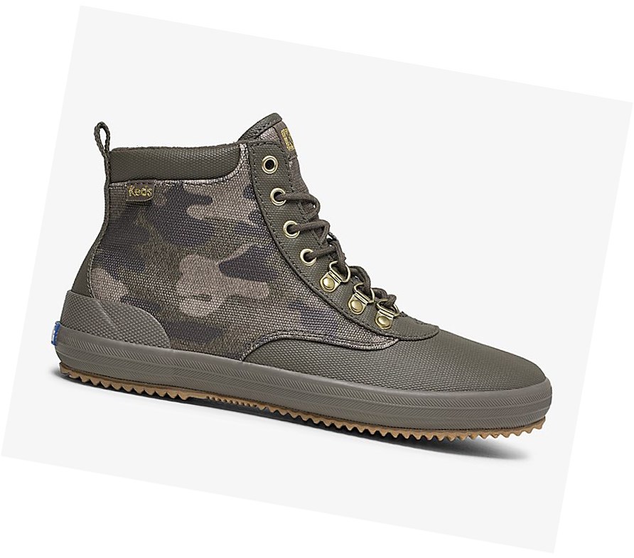 Botas Altas Keds Scout Boot II Agua Mujer Verde Oliva Multicolor | PQE-945810