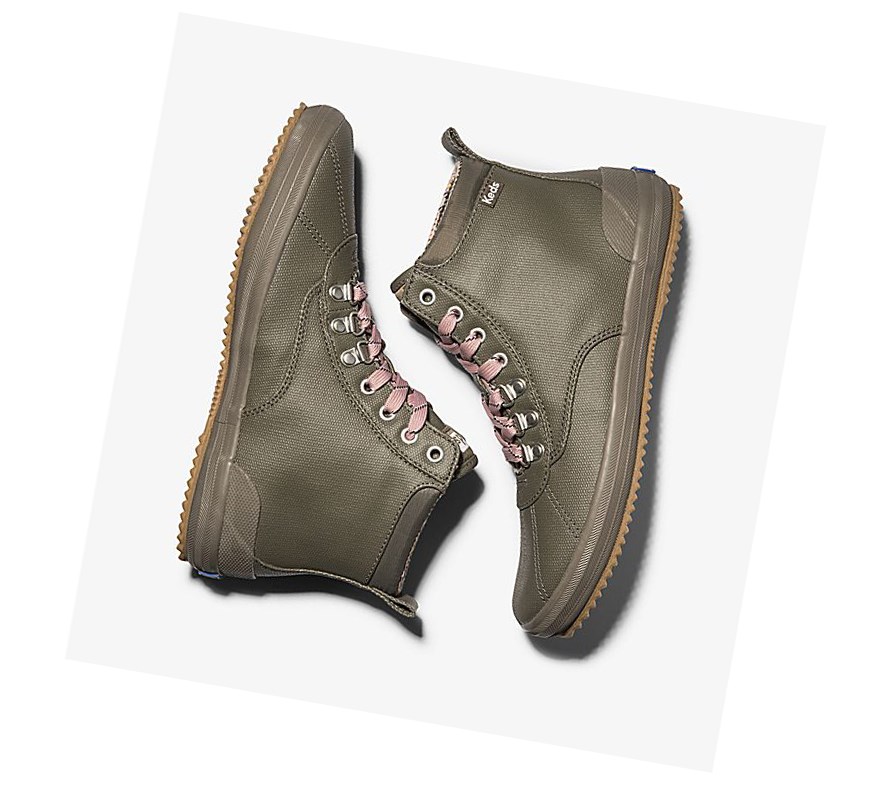 Botas Altas Keds Scout Boot II Agua Mujer Verde Oliva | XBK-593814