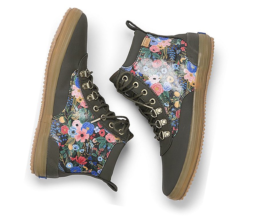 Botas Altas Keds x Rifle Paper Co. Scout Agua Mujer Verde | BTH-036918