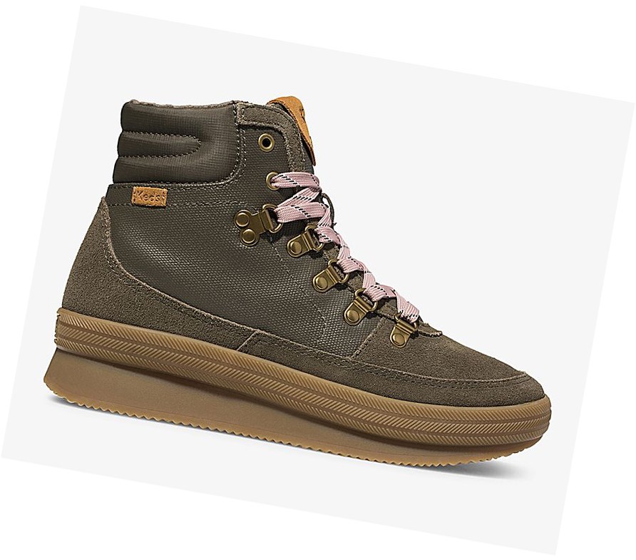 Botas con Cordones Keds Midland Agua Mujer Verde Oliva | LGI-295830