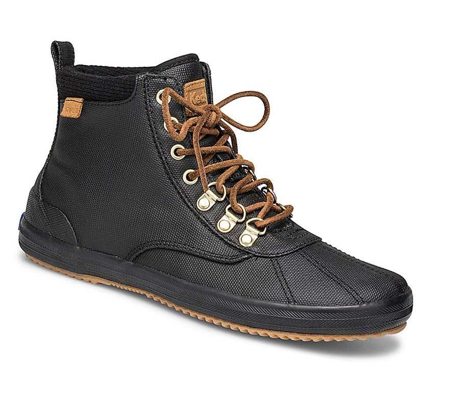 Botas con Cordones Keds Scout Agua Mujer Negras | FIA-361925