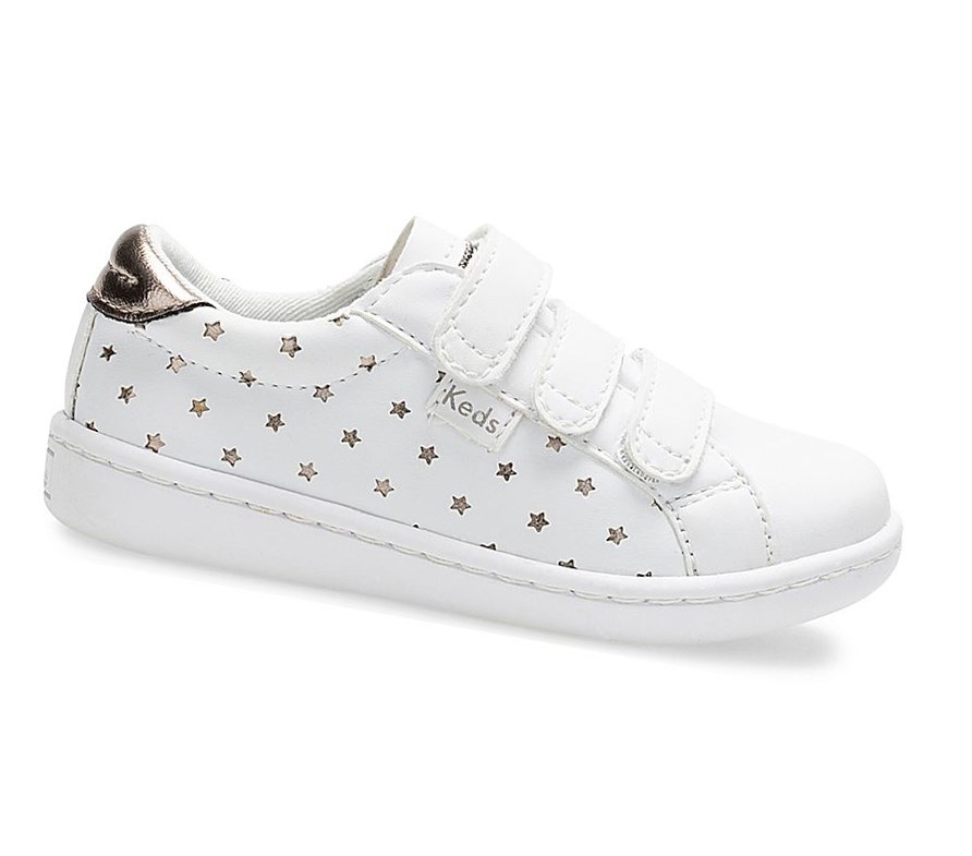 Casuals Shoes Keds Big Kid Ace 3V Niños Blancas | FTP-136840