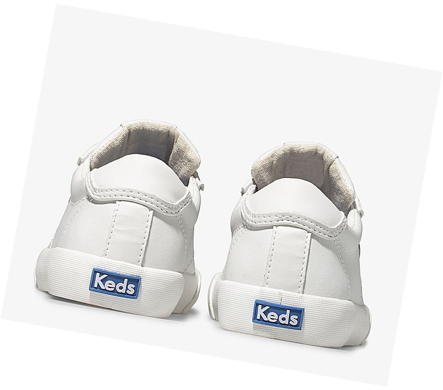 Casuals Shoes Keds Big Kid Crew Kick '75 Cuero Niños Blancas | OVA-719620