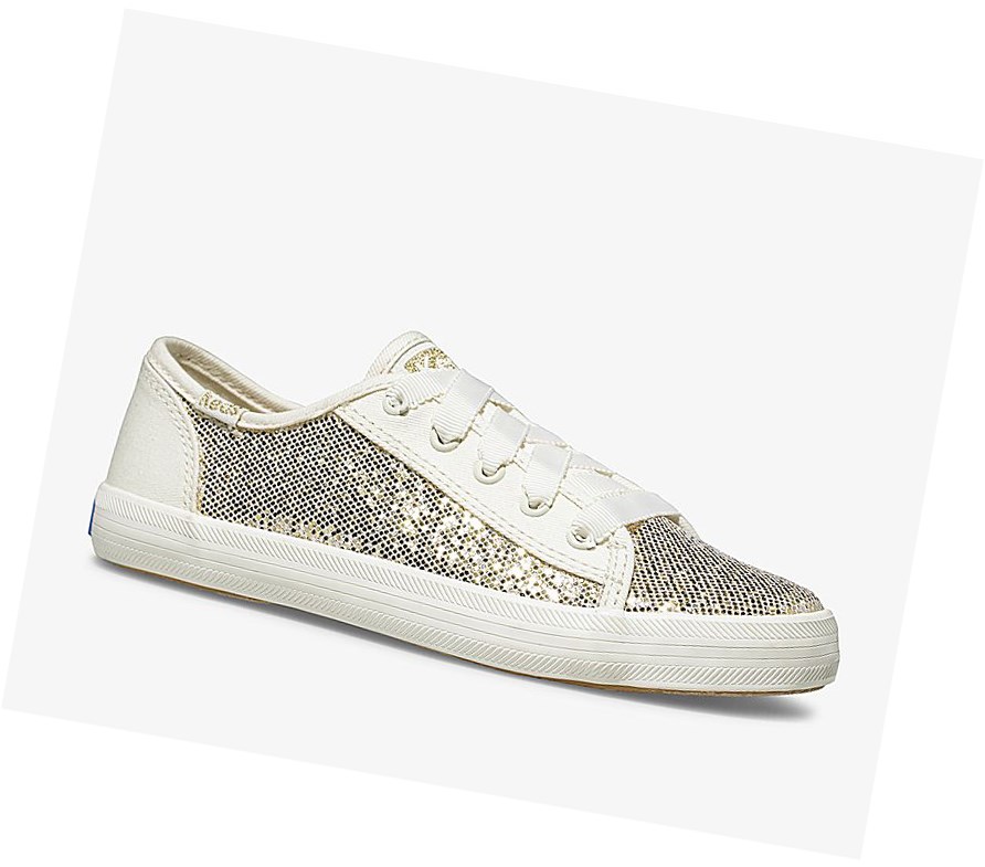 Casuals Shoes Keds Big Kid Kickstart Metallic Sparkle Niños Metal | FLW-702938