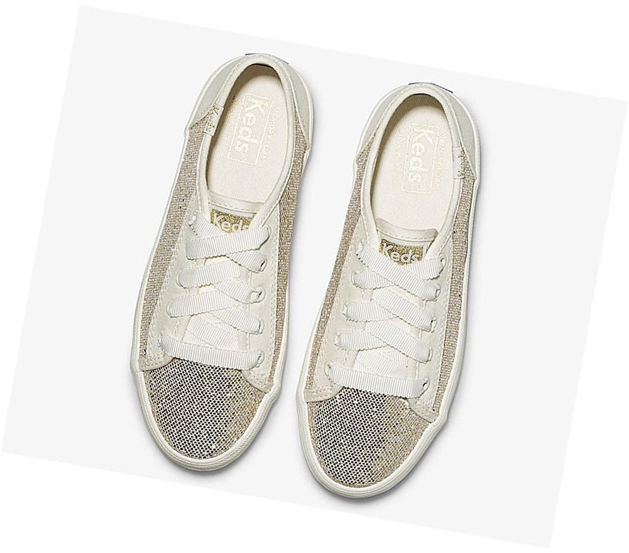 Casuals Shoes Keds Big Kid Kickstart Metallic Sparkle Niños Metal | FLW-702938