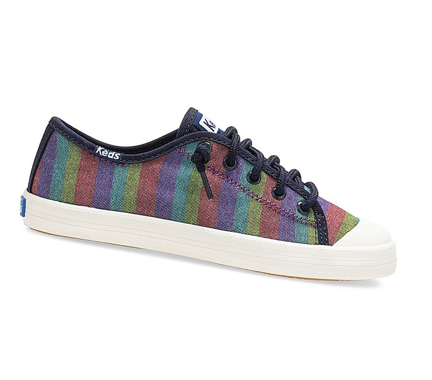 Casuals Shoes Keds Big Kid Kickstart Rainbow Stripe Puntera Cap Niños Multicolor Rayadas | JAZ-605928