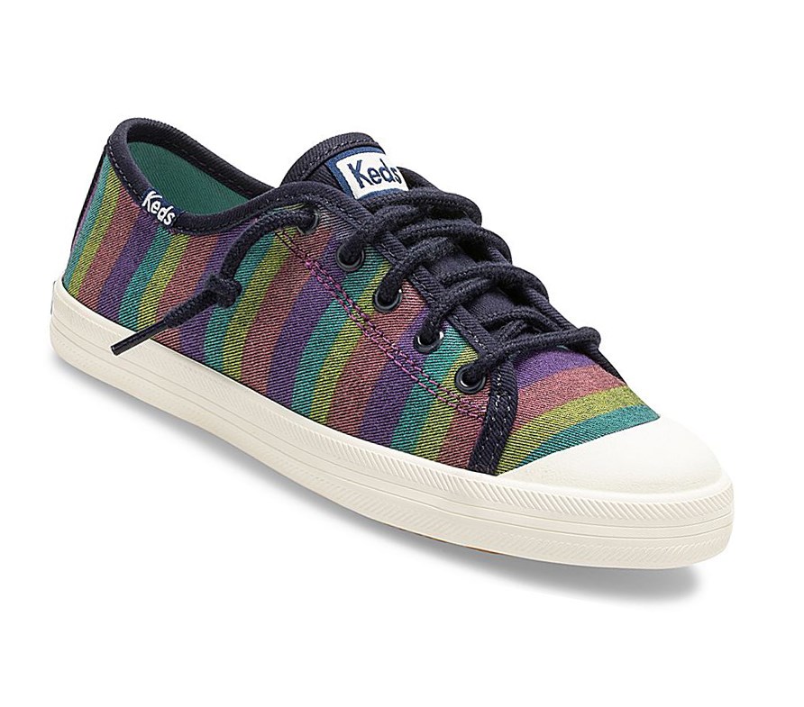 Casuals Shoes Keds Big Kid Kickstart Rainbow Stripe Puntera Cap Niños Multicolor Rayadas | JAZ-605928