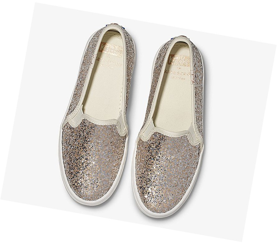 Casuals Shoes Keds Big Kid x kate spade new york Double Decker Metallic Glitter Niños Multicolor | PFR-491078