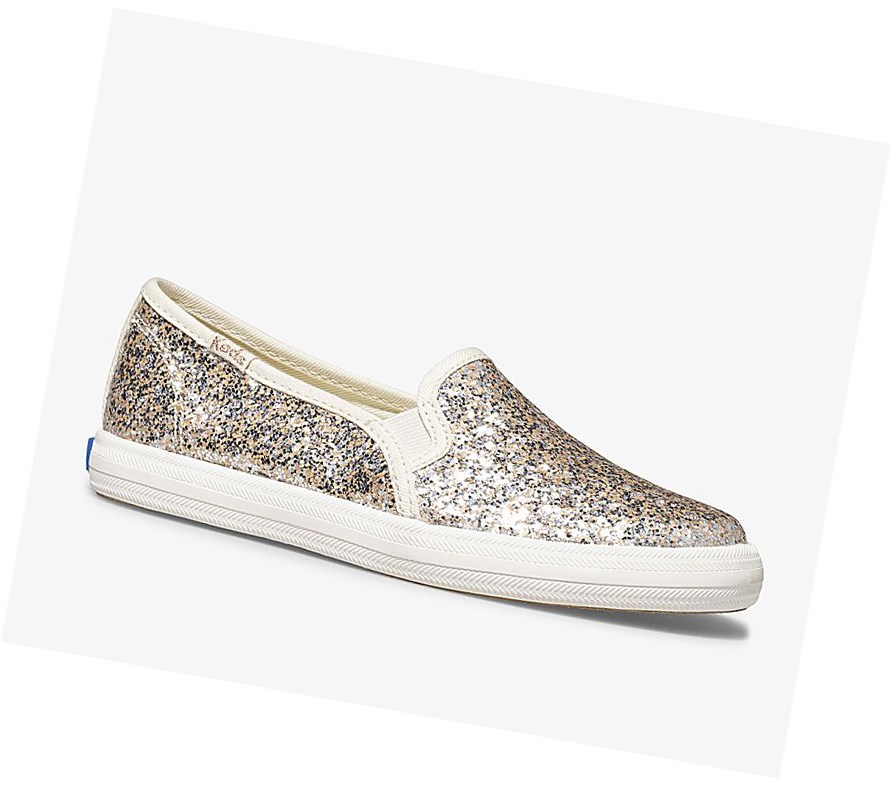 Casuals Shoes Keds Big Kid x kate spade new york Double Decker Metallic Glitter Niños Multicolor | PFR-491078