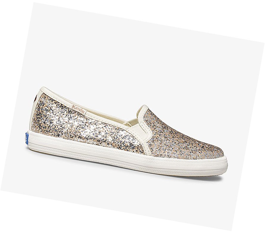 Casuals Shoes Keds Big Kid x kate spade new york Double Decker Metallic Glitter Niños Multicolor | PFR-491078