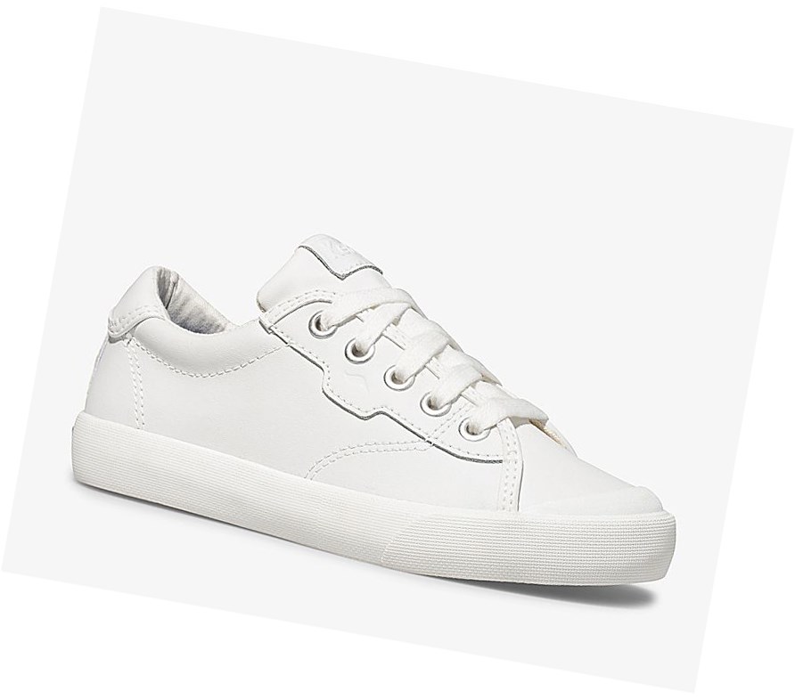 Zapatillas Keds Big Kid Crew Kick '75 Cuero Niños Blancas | ADM-832715