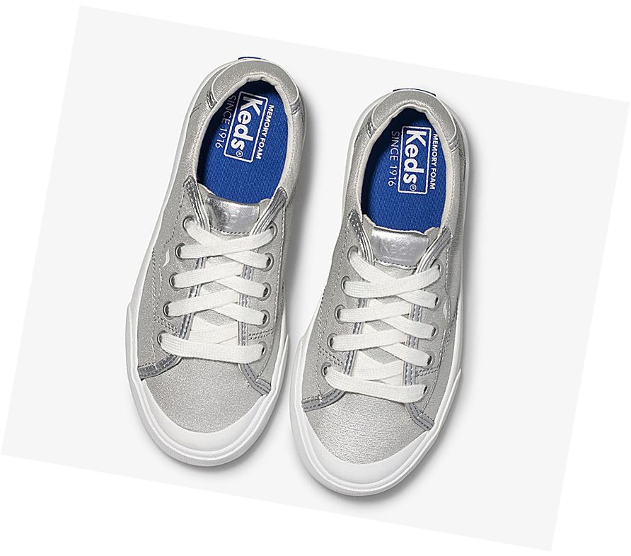 Zapatillas Keds Big Kid Crew Kick '75 Spring Niños Plateadas | DPT-938450