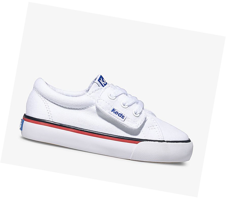 Zapatillas Keds Big Kid Jump Kick Jr. Lona Niños Blancas | CDK-538941