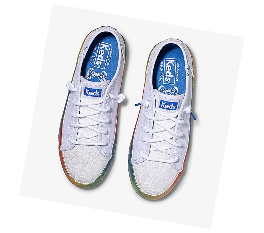 Zapatillas Keds Big Kid PWR GRL Kickstart Niños Blancas Multicolor | NUT-015649