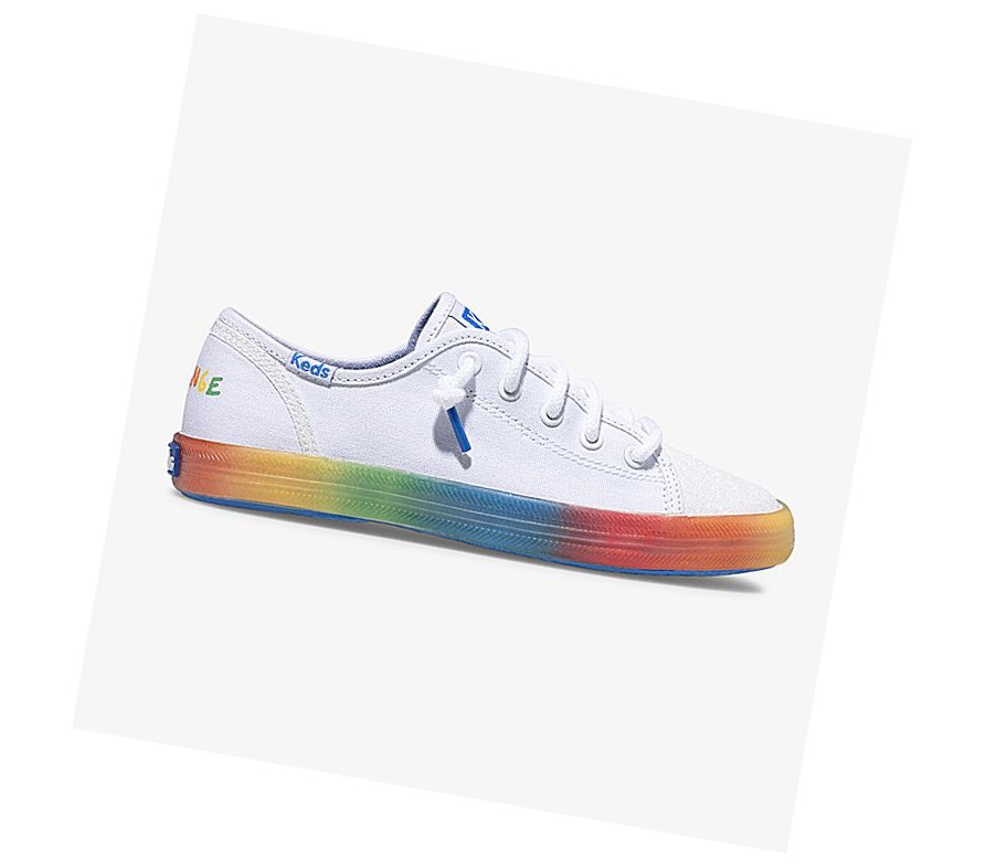 Zapatillas Keds Big Kid PWR GRL Kickstart Niños Blancas Multicolor | NUT-015649