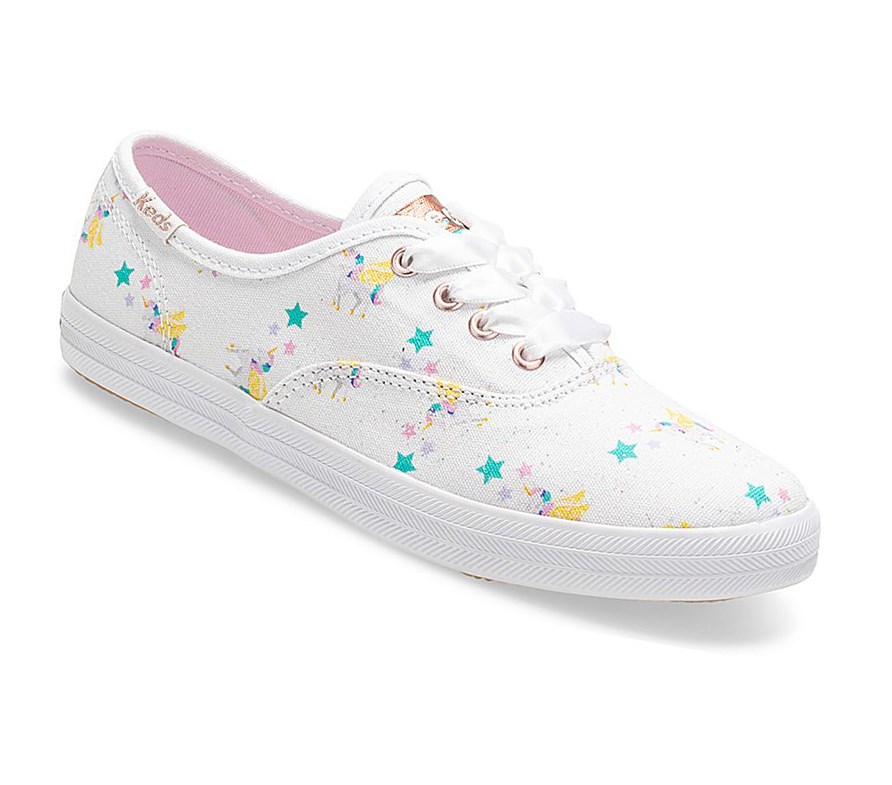 Zapatillas Keds Big Kid x SUNNYLIFE Champion Unicorn Niños Blancas | NDM-092347