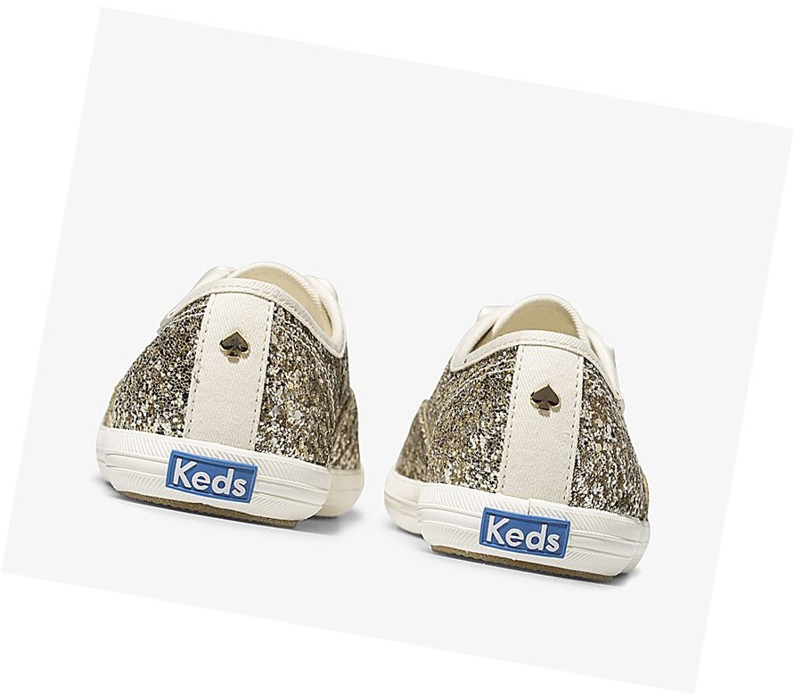 Zapatillas Keds x kate spade new york Champion Glitter Wedding Mujer Plateadas Doradas | NYX-085631