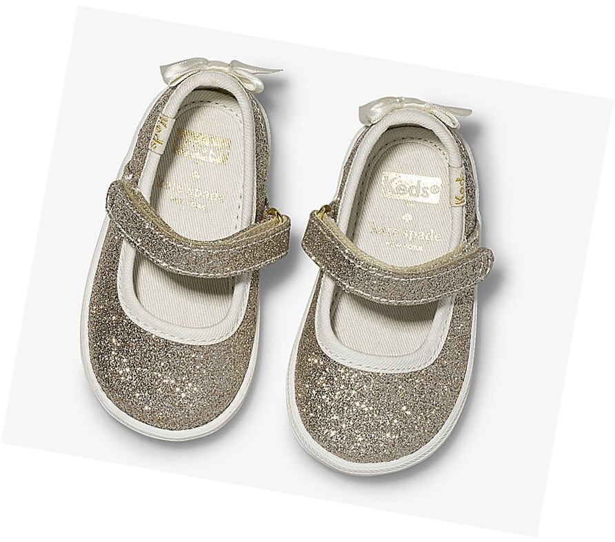 Zapatos Mary Jane Keds Little Kid Wedding Mujer Doradas | XYA-710482