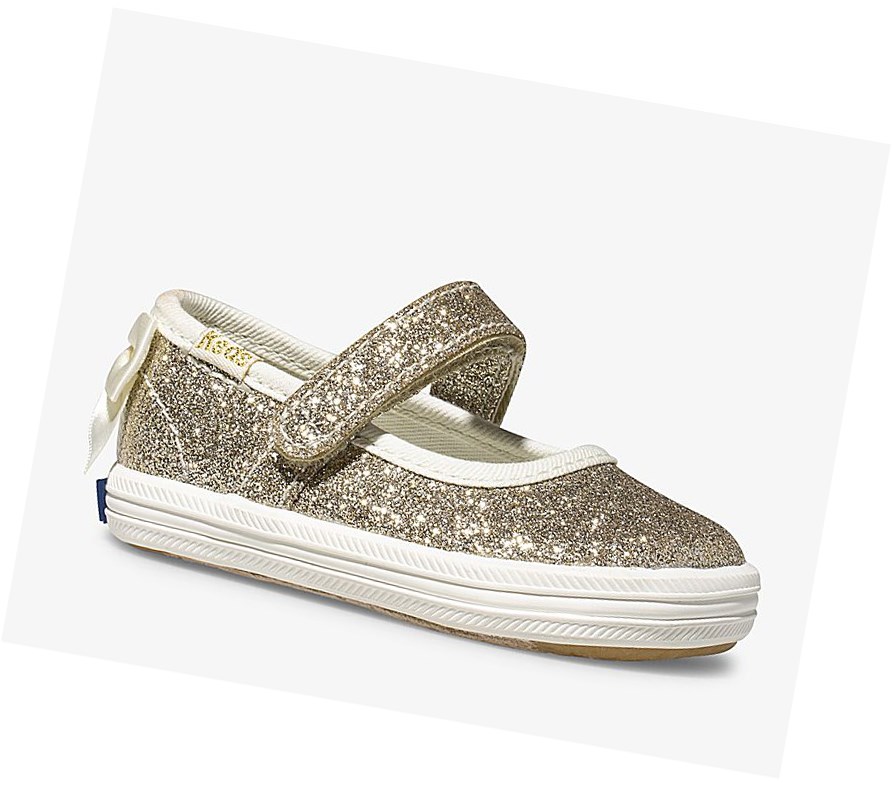 Zapatos Mary Jane Keds Little Kid Wedding Mujer Doradas | XYA-710482