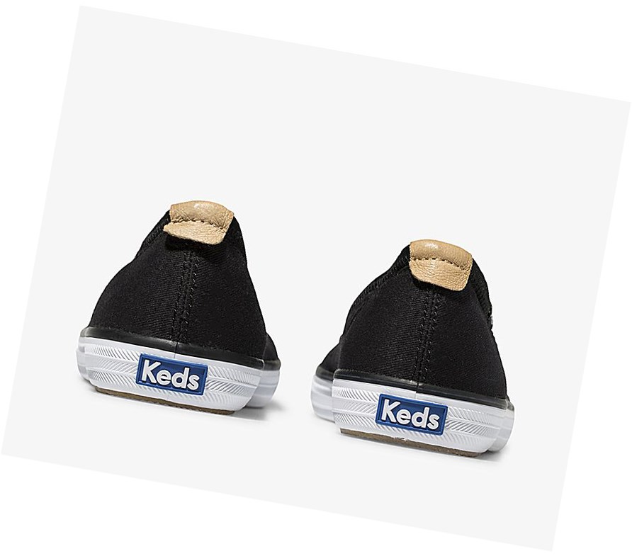 Zapatos Slip On Keds Bryn Mujer Negras | BJE-297485