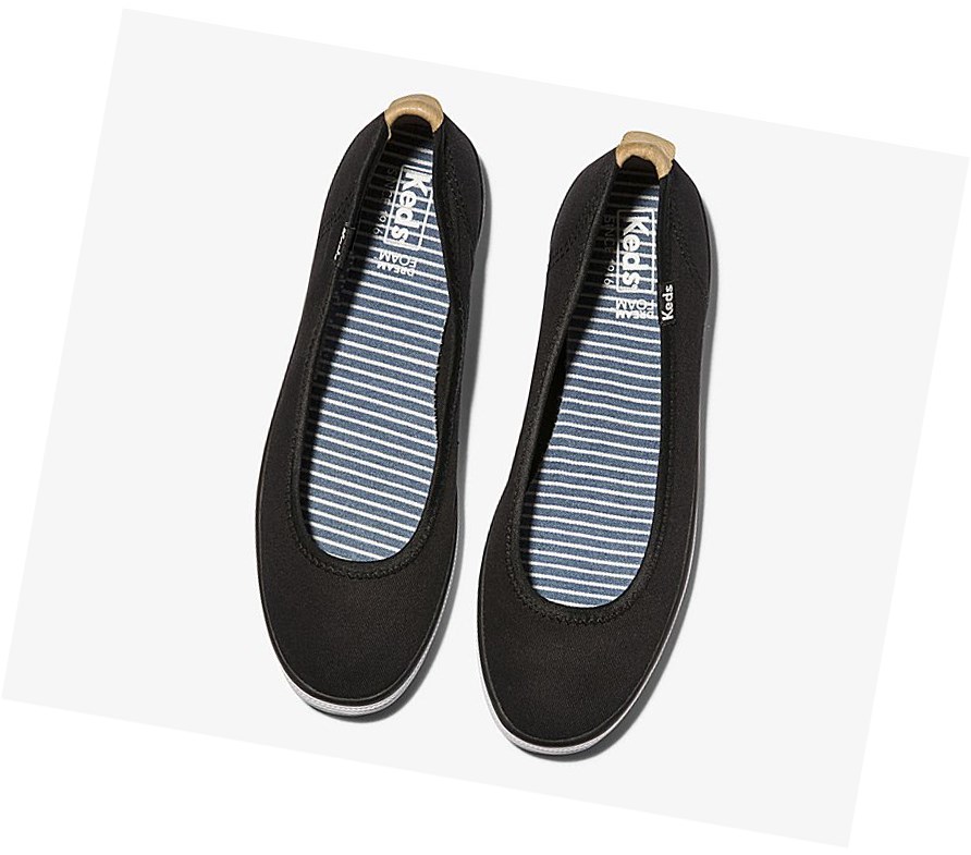 Zapatos Slip On Keds Bryn Mujer Negras | BJE-297485