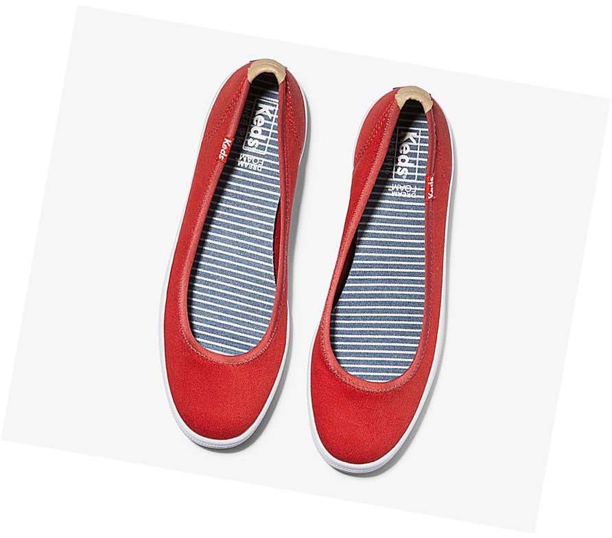 Zapatos Slip On Keds Bryn Mujer Rojas | NTB-590728