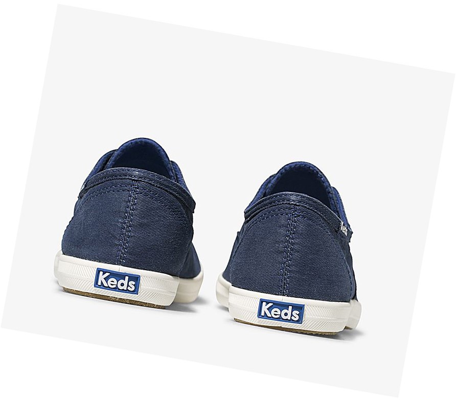 Zapatos Slip On Keds Chillax Seasonal Washable Mujer Azules | ENZ-846150