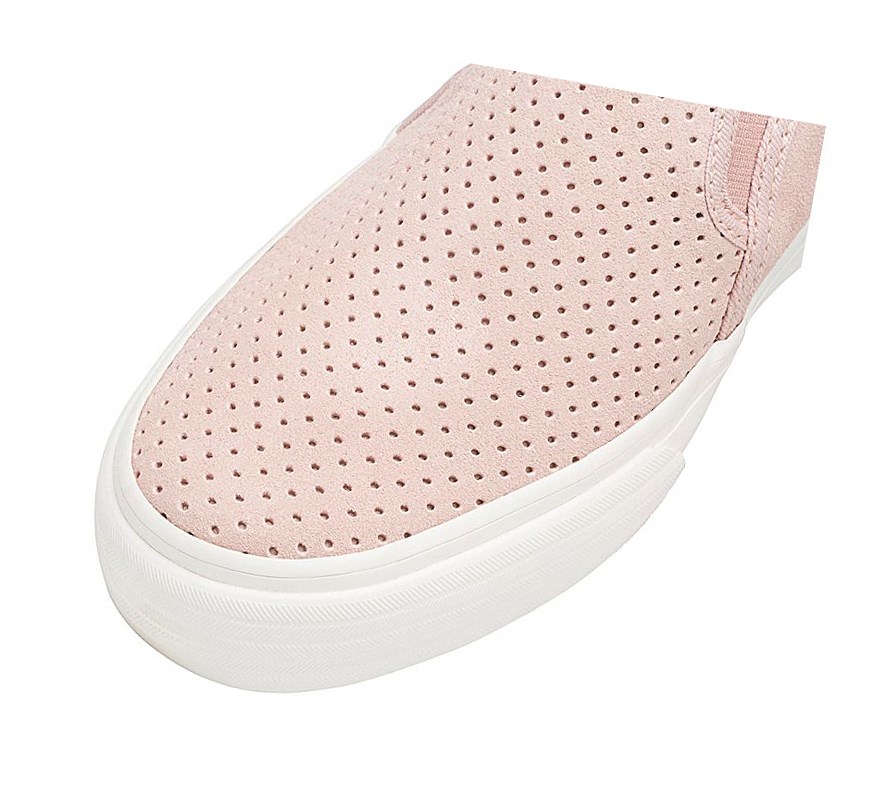 Zapatos Slip On Keds Double Decker Perf Gamuza Fall Mujer Rosas | FUM-302418