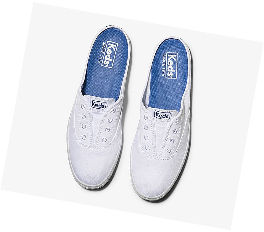 Zapatos Slip On Keds Moxie Mule Comodidad Mujer Blancas | ITZ-907531