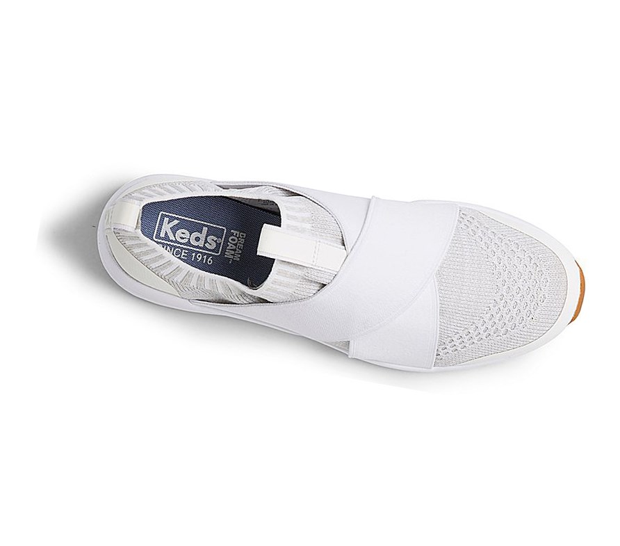 Zapatos Slip On Keds Studio Jumper Athleisure Mujer Blancas | VZC-972546