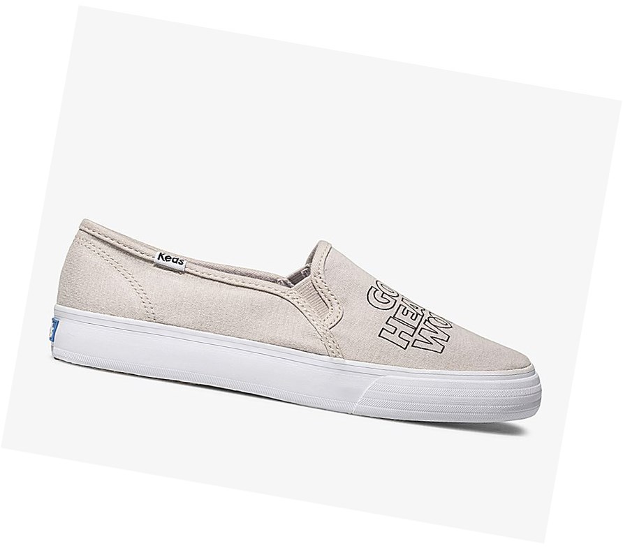 Zapatos Slip On Keds x The Bee & The Fox Double Decker ‘Good Hearted Woman’ Mujer Lavanda | OUV-781604