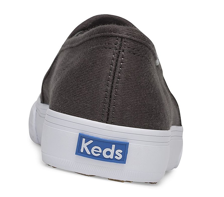 Zapatos Slip On Keds x The Bee & The Fox Double Decker ‘Do No Harm’ Mujer Gris Oscuro | XTU-687021